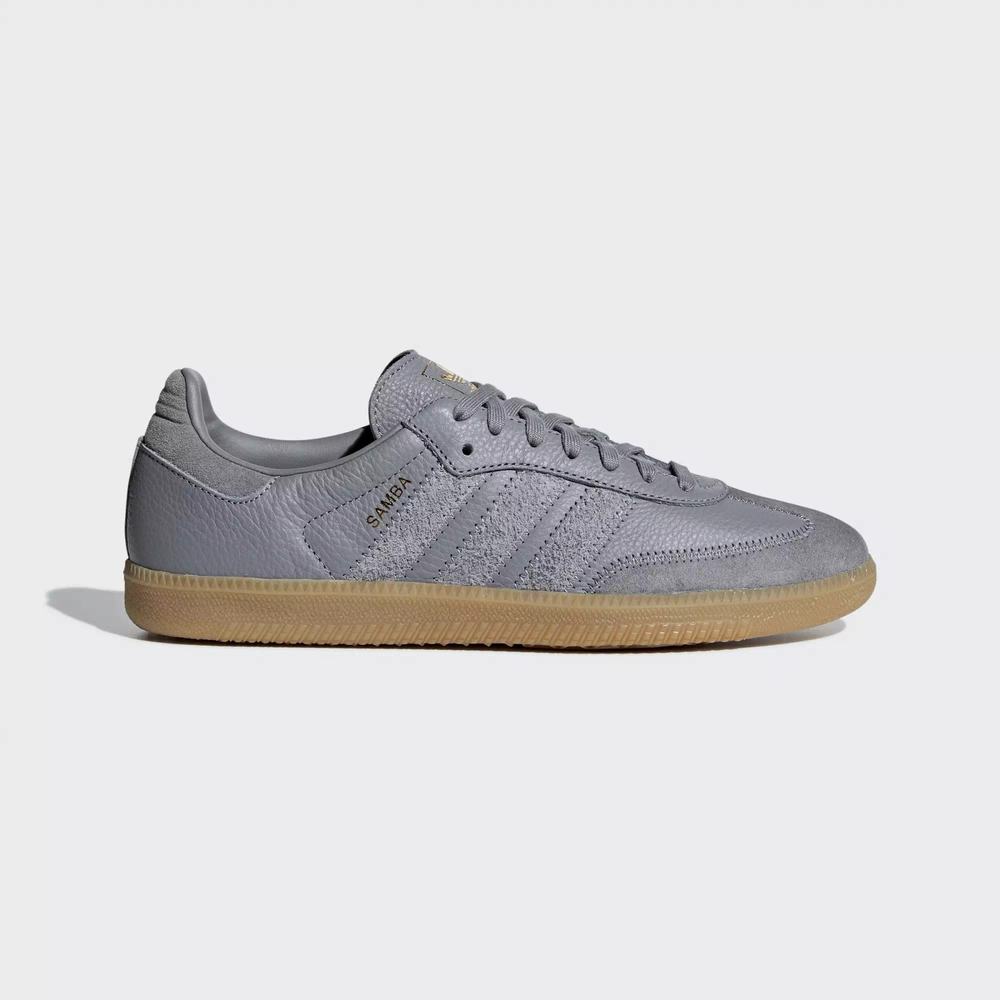 Adidas Samba OG FT Tenis Grises Para Hombre (MX-99965)
